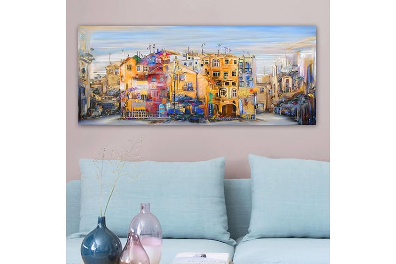 CANVASTAVLA YTY Buildings & Cityscapes Flerfärgad 120x50 cm - Inredning & dekor - Tavlor & konst - Canvastavla