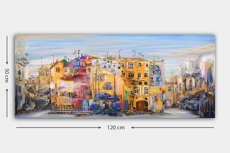 CANVASTAVLA YTY Buildings & Cityscapes Flerfärgad 120x50 cm - Inredning & dekor - Tavlor & konst - Canvastavla