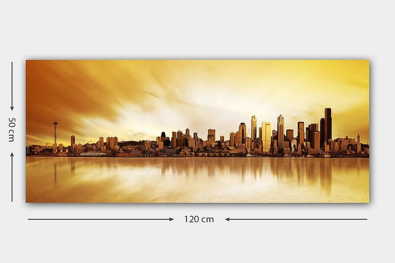 CANVASTAVLA YTY Buildings & Cityscapes Flerfärgad 120x50 cm - Inredning & dekor - Tavlor & konst - Canvastavla