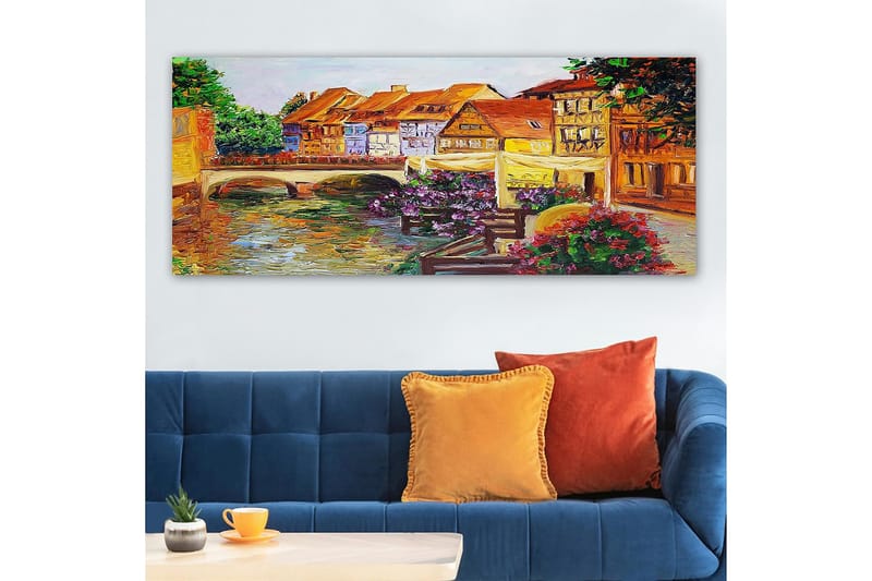 CANVASTAVLA YTY Buildings & Cityscapes Flerfärgad 120x50 cm - Inredning & dekor - Tavlor & konst - Canvastavla