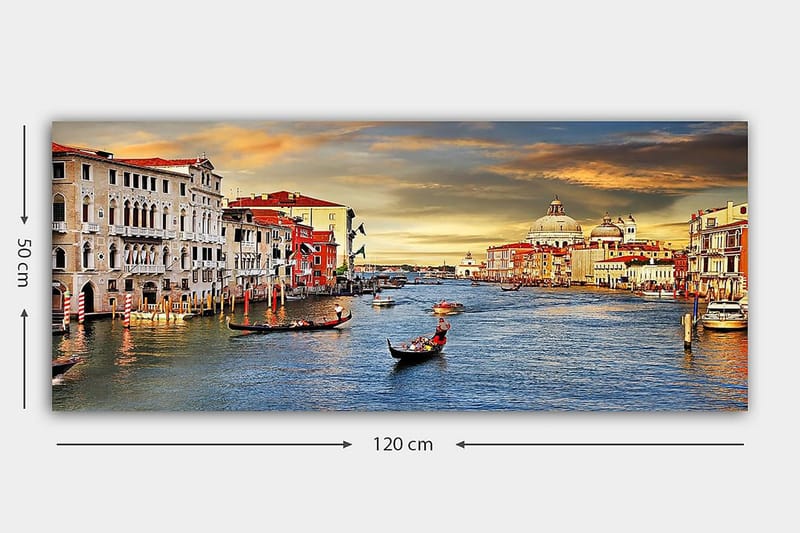 CANVASTAVLA YTY Buildings & Cityscapes Flerfärgad 120x50 cm - Inredning & dekor - Tavlor & konst - Canvastavla