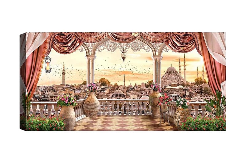 CANVASTAVLA YTY Buildings & Cityscapes Flerfärgad 120x50 cm - Inredning & dekor - Tavlor & konst - Canvastavla