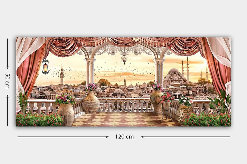 CANVASTAVLA YTY Buildings & Cityscapes Flerfärgad 120x50 cm - Inredning & dekor - Tavlor & konst - Canvastavla