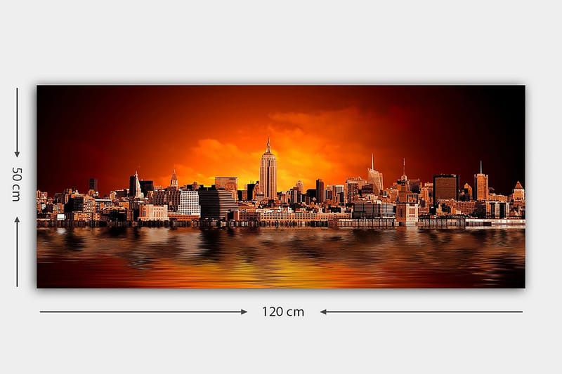 CANVASTAVLA YTY Buildings & Cityscapes Flerfärgad 120x50 cm - Inredning & dekor - Tavlor & konst - Canvastavla