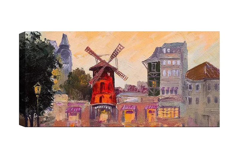 Canvastavla YTY Buildings & Cityscapes Flerfärgad - 120x50 cm - Inredning & dekor - Tavlor & konst - Canvastavla