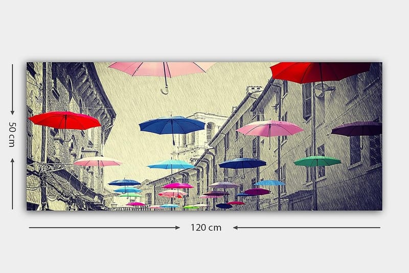 Canvastavla YTY Buildings & Cityscapes Flerfärgad - 120x50 cm - Inredning & dekor - Tavlor & konst - Canvastavla