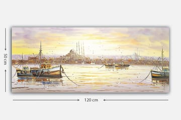 Canvastavla YTY Buildings & Cityscapes Flerfärgad - 120x50 cm - Inredning & dekor - Tavlor & konst - Canvastavla