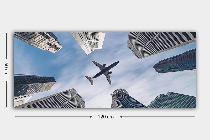 Canvastavla YTY Buildings & Cityscapes Flerfärgad - 120x50 cm - Inredning & dekor - Tavlor & konst - Canvastavla