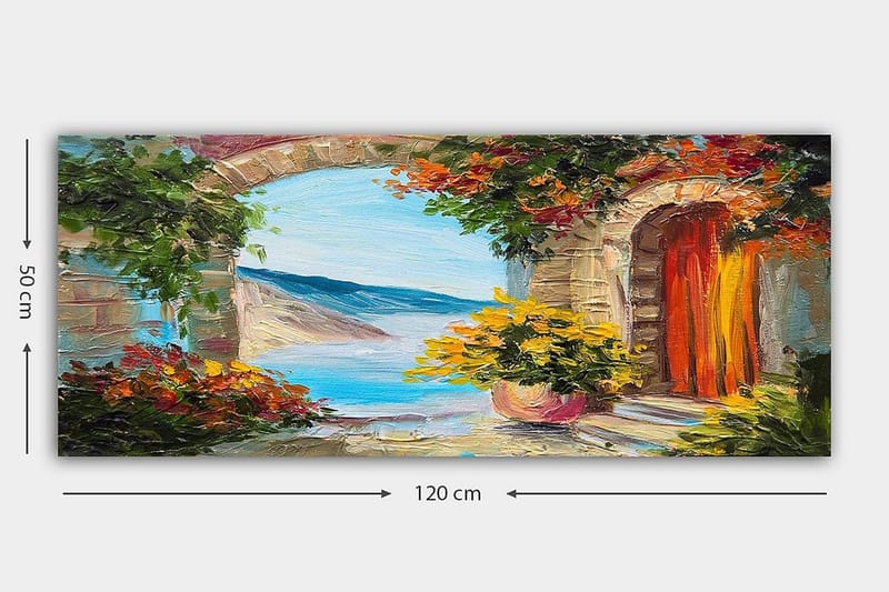 Canvastavla YTY Buildings & Cityscapes Flerfärgad - 120x50 cm - Inredning & dekor - Tavlor & konst - Canvastavla