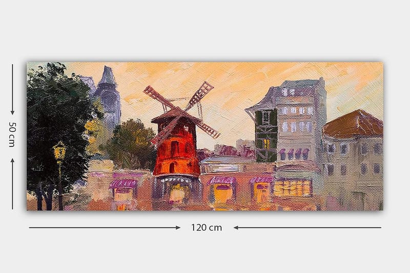 Canvastavla YTY Buildings & Cityscapes Flerfärgad - 120x50 cm - Inredning & dekor - Tavlor & konst - Canvastavla