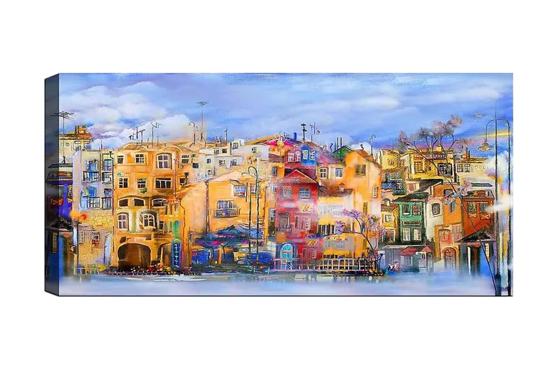 Canvastavla YTY Buildings & Cityscapes Flerfärgad, 120x50 cm