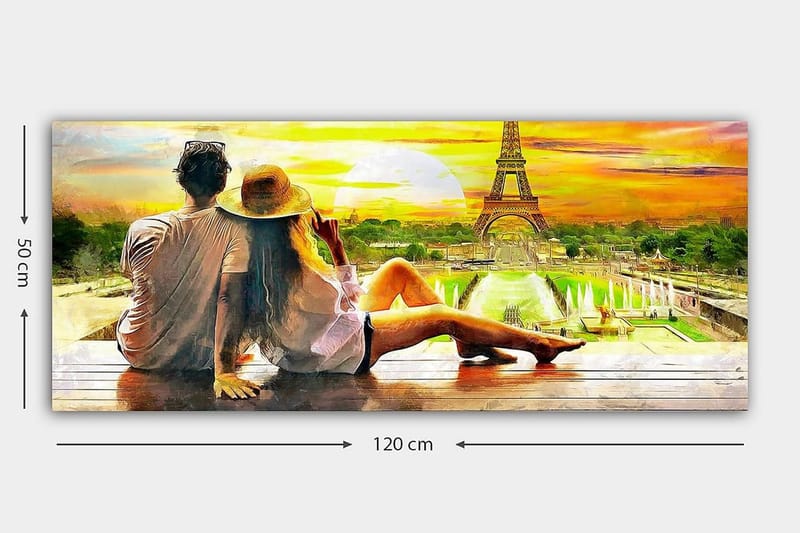 Canvastavla YTY Buildings & Cityscapes Flerfärgad - 120x50 cm - Inredning & dekor - Tavlor & konst - Canvastavla