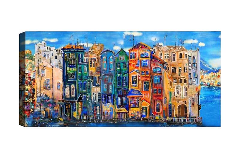 Canvastavla YTY Buildings & Cityscapes Flerfärgad - 120x50 cm - Inredning & dekor - Tavlor & konst - Canvastavla