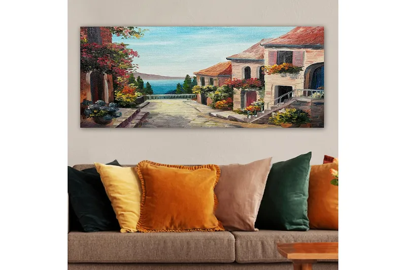 Canvastavla YTY Buildings & Cityscapes Flerfärgad - 120x50 cm - Inredning & dekor - Tavlor & konst - Canvastavla