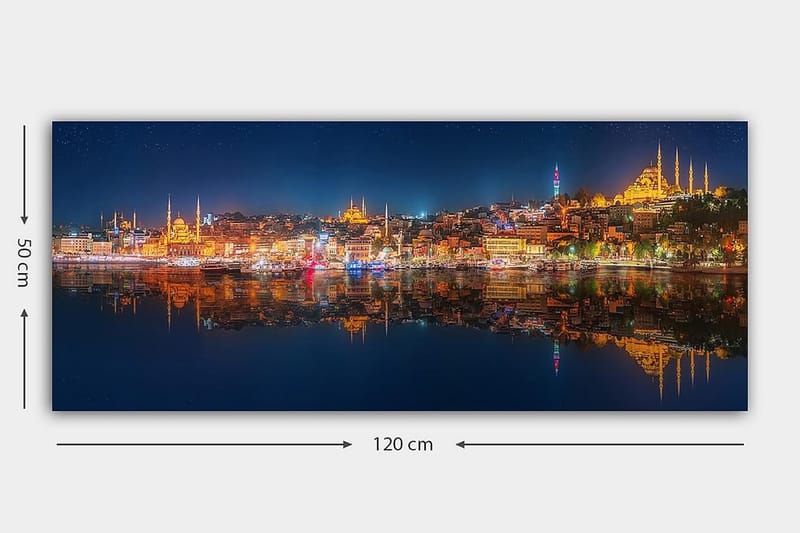 Canvastavla YTY Buildings & Cityscapes Flerfärgad - 120x50 cm - Inredning & dekor - Tavlor & konst - Canvastavla