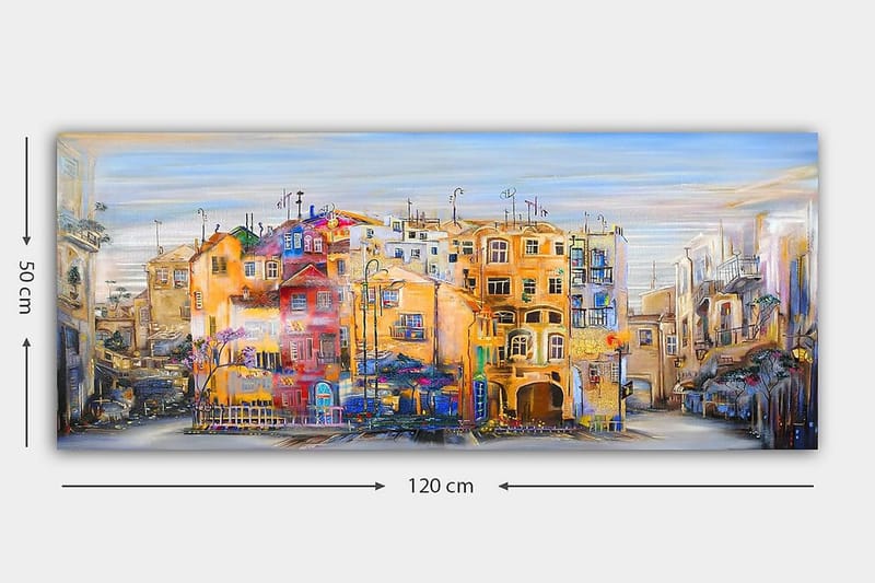 Canvastavla YTY Buildings & Cityscapes Flerfärgad - 120x50 cm - Inredning & dekor - Tavlor & konst - Canvastavla