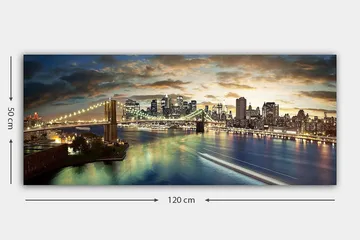 Canvastavla YTY Buildings & Cityscapes Flerfärgad - 120x50 cm - Inredning & dekor - Tavlor & konst - Canvastavla