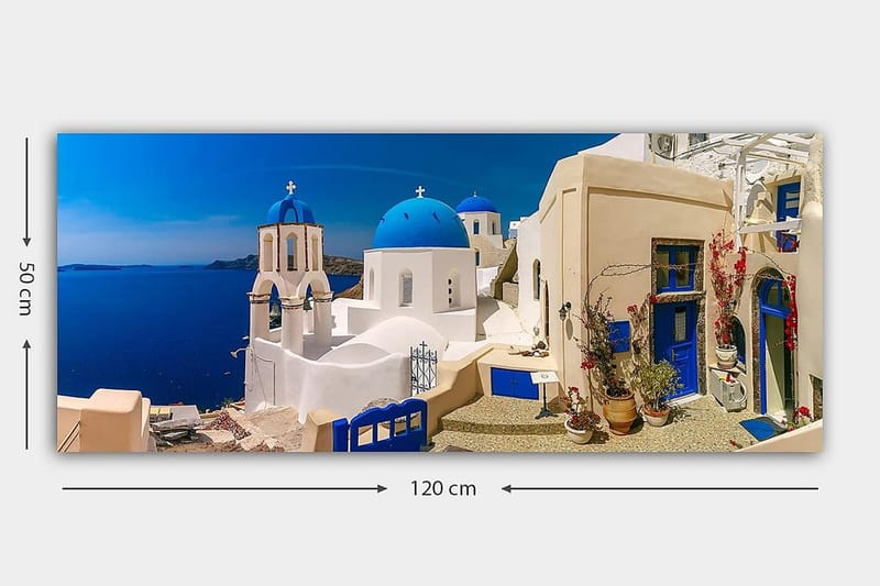 Canvastavla YTY Buildings & Cityscapes Flerfärgad - 120x50 cm - Inredning & dekor - Tavlor & konst - Canvastavla