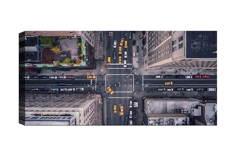 Canvastavla YTY Buildings & Cityscapes Flerfärgad, 120x50 cm