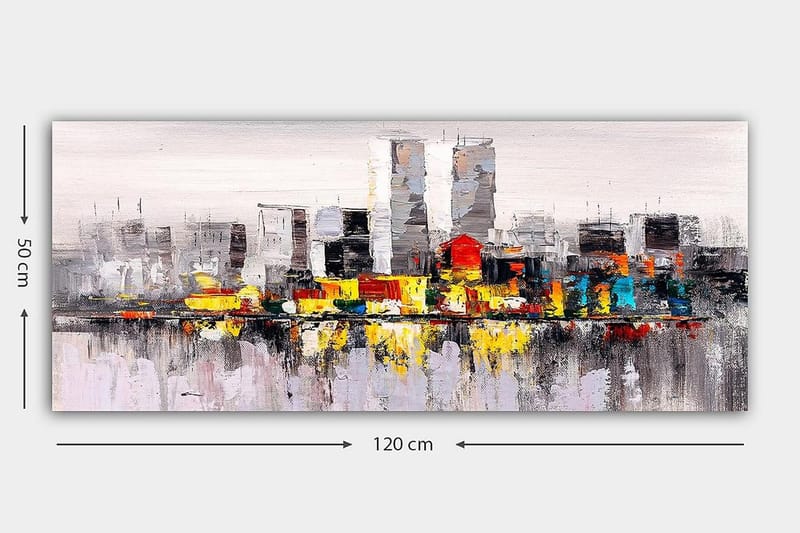 Canvastavla YTY Buildings & Cityscapes Flerfärgad - 120x50 cm - Inredning & dekor - Tavlor & konst - Canvastavla
