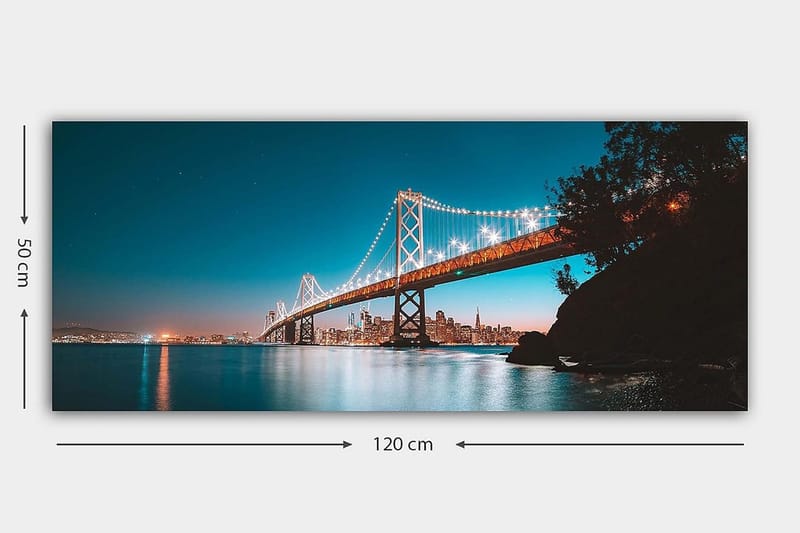 Canvastavla YTY Buildings & Cityscapes Flerfärgad - 120x50 cm - Inredning & dekor - Tavlor & konst - Canvastavla