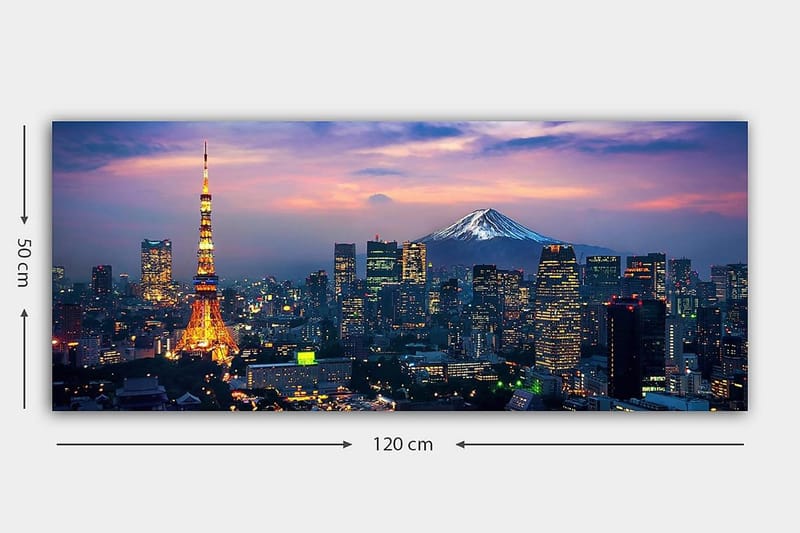 Canvastavla YTY Buildings & Cityscapes Flerfärgad - 120x50 cm - Inredning & dekor - Tavlor & konst - Canvastavla