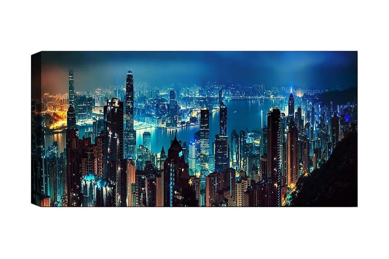 Canvastavla YTY Buildings & Cityscapes Flerfärgad, 120x50 cm