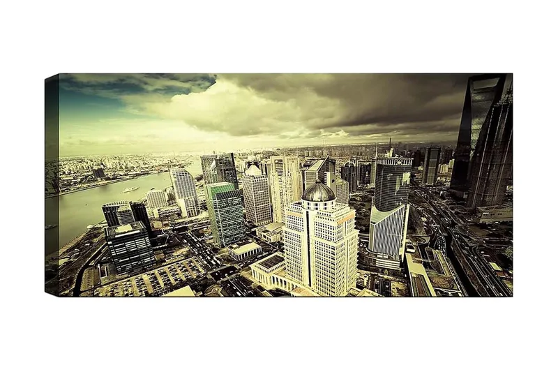Canvastavla YTY Buildings & Cityscapes Flerfärgad - 120x50 cm - Inredning & dekor - Tavlor & konst - Canvastavla