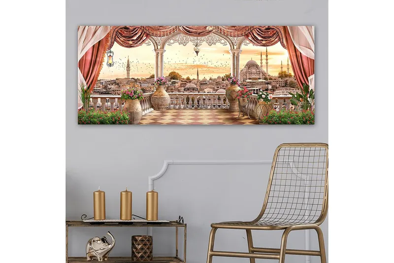 Canvastavla YTY Buildings & Cityscapes Flerfärgad - 120x50 cm - Inredning & dekor - Tavlor & konst - Canvastavla