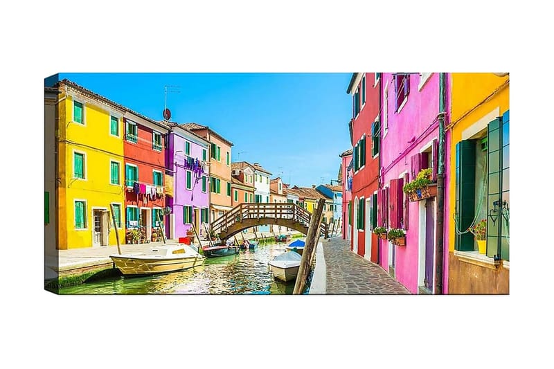 Canvastavla YTY Buildings & Cityscapes Flerfärgad, 120x50 cm