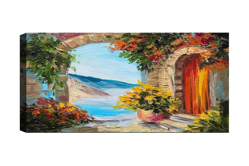 Canvastavla YTY Buildings & Cityscapes Flerfärgad - 120x50 cm - Inredning & dekor - Tavlor & konst - Canvastavla