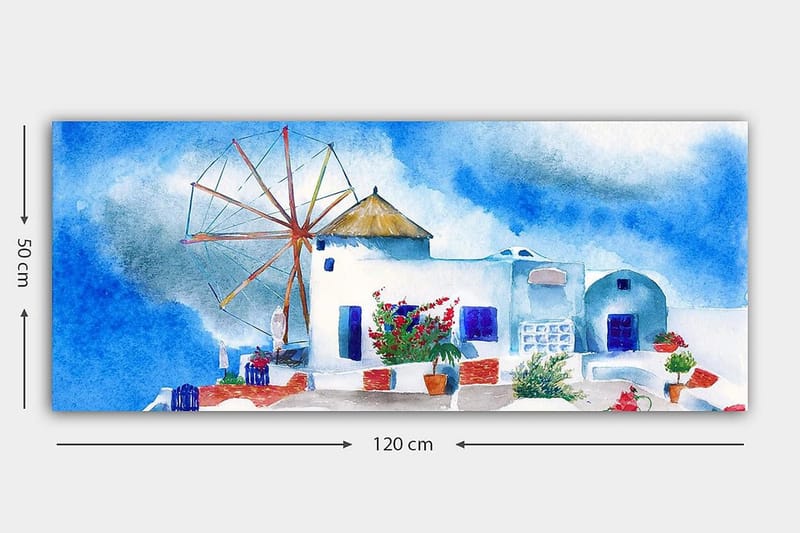 Canvastavla YTY Buildings & Cityscapes Flerfärgad - 120x50 cm - Inredning & dekor - Tavlor & konst - Canvastavla