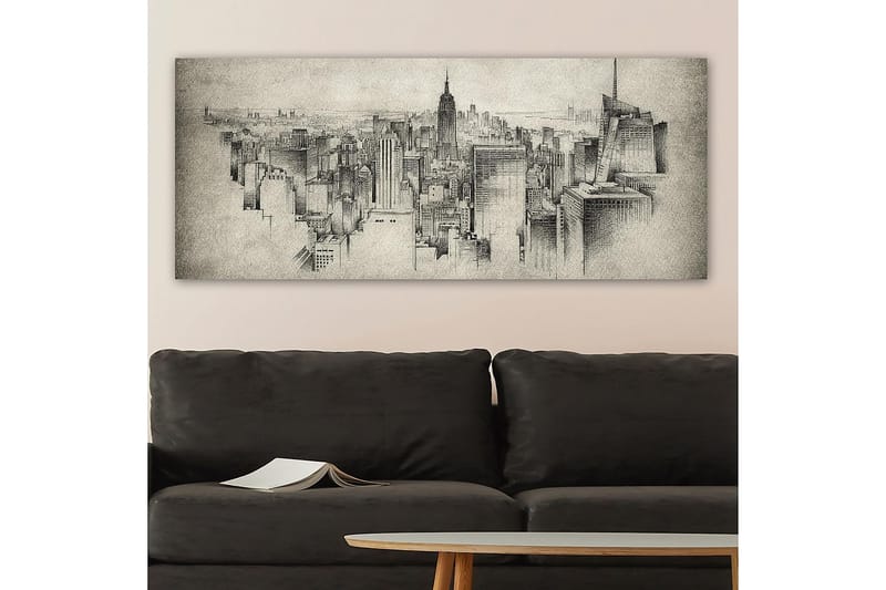 Canvastavla YTY Buildings & Cityscapes Flerfärgad - 120x50 cm - Inredning & dekor - Tavlor & konst - Canvastavla