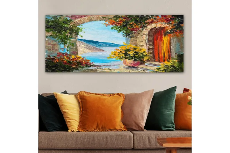 Canvastavla YTY Buildings & Cityscapes Flerfärgad - 120x50 cm - Inredning & dekor - Tavlor & konst - Canvastavla