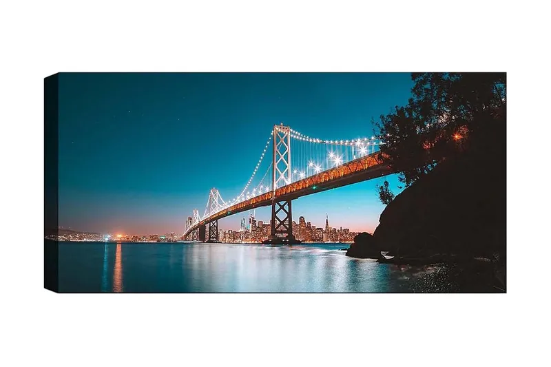 Canvastavla YTY Buildings & Cityscapes Flerfärgad, 120x50 cm