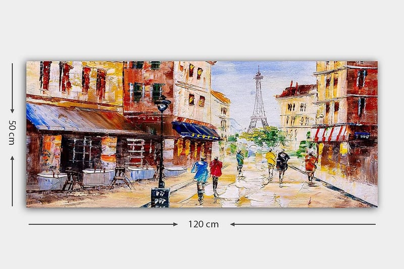 Canvastavla YTY Buildings & Cityscapes Flerfärgad - 120x50 cm - Inredning & dekor - Tavlor & konst - Canvastavla