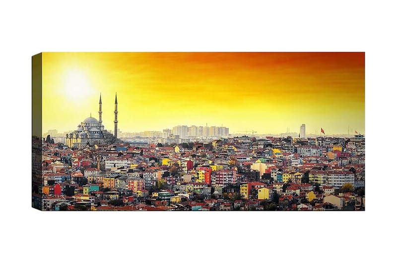 CANVASTAVLA YTY Cities & Countries Flerfärgad 120x50 cm - Inredning & dekor - Tavlor & konst - Canvastavla
