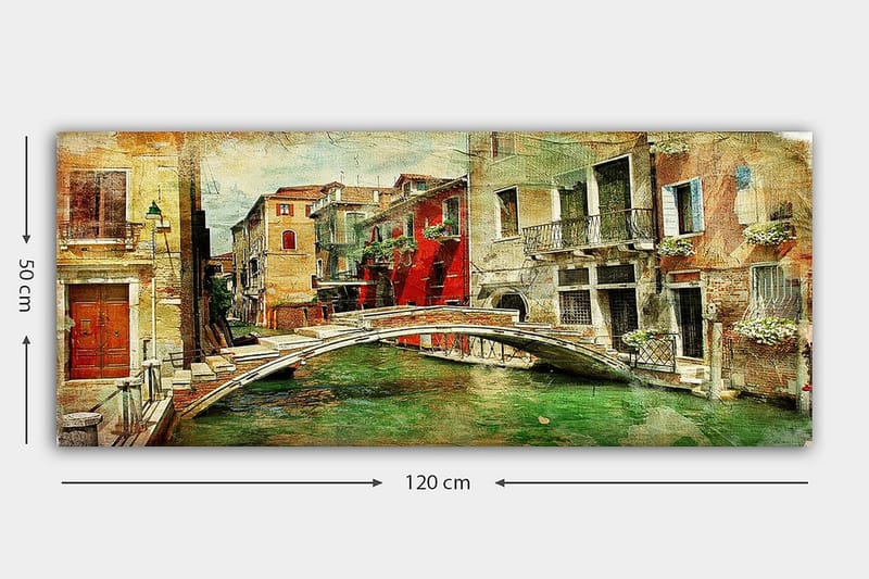 CANVASTAVLA YTY Cities & Countries Flerfärgad 120x50 cm - Inredning & dekor - Tavlor & konst - Canvastavla