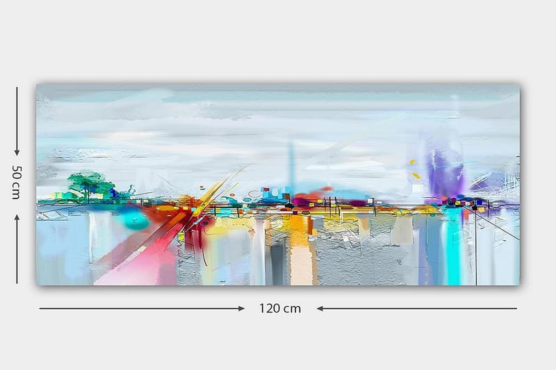 CANVASTAVLA YTY Cities & Countries Flerfärgad 120x50 cm - Inredning & dekor - Tavlor & konst - Canvastavla