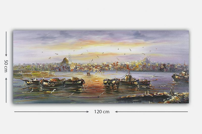 CANVASTAVLA YTY Cities & Countries Flerfärgad 120x50 cm - Inredning & dekor - Tavlor & konst - Canvastavla