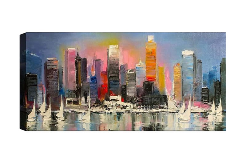 CANVASTAVLA YTY Cities & Countries Flerfärgad 120x50 cm - Canvastavla