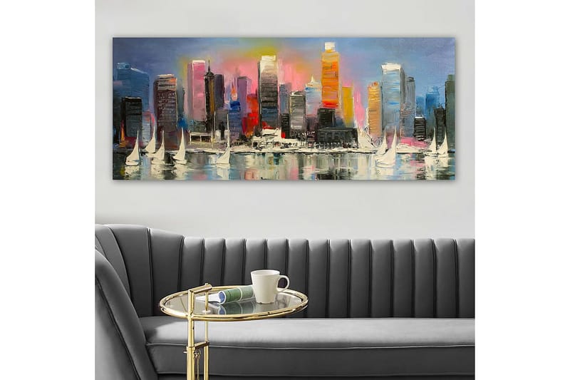 CANVASTAVLA YTY Cities & Countries Flerfärgad 120x50 cm - Inredning & dekor - Tavlor & konst - Canvastavla