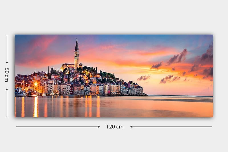 CANVASTAVLA YTY Cities & Countries Flerfärgad 120x50 cm - Inredning & dekor - Tavlor & konst - Canvastavla