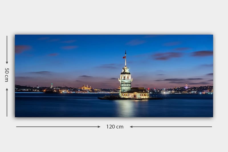 CANVASTAVLA YTY Cities & Countries Flerfärgad 120x50 cm - Inredning & dekor - Tavlor & konst - Canvastavla