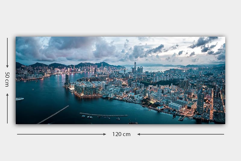 CANVASTAVLA YTY Cities & Countries Flerfärgad 120x50 cm - Inredning & dekor - Tavlor & konst - Canvastavla