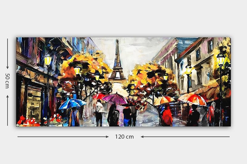 CANVASTAVLA YTY Cities & Countries Flerfärgad 120x50 cm - Inredning & dekor - Tavlor & konst - Canvastavla