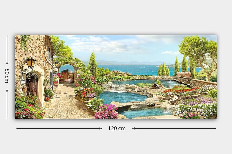 CANVASTAVLA YTY Cities & Countries Flerfärgad 120x50 cm - Inredning & dekor - Tavlor & konst - Canvastavla