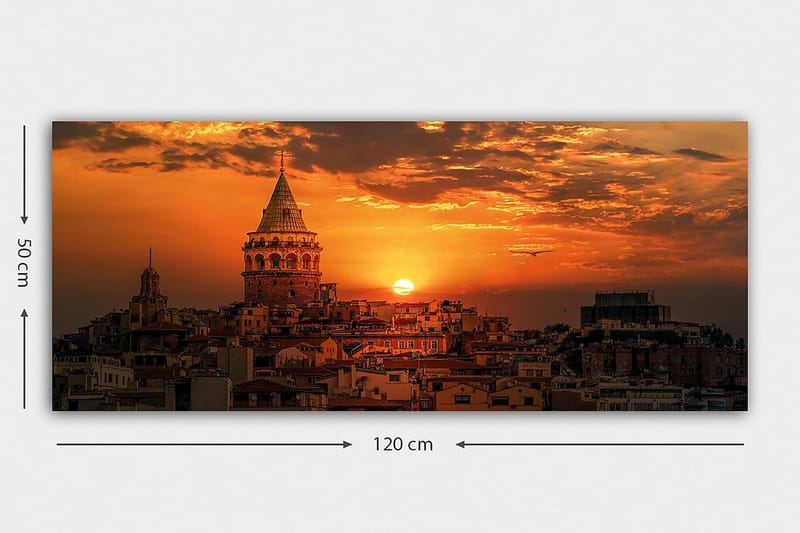 CANVASTAVLA YTY Cities & Countries Flerfärgad 120x50 cm - Inredning & dekor - Tavlor & konst - Canvastavla