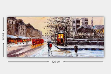 Canvastavla YTY Cities & Countries Flerfärgad - 120x50 cm - Inredning & dekor - Tavlor & konst - Canvastavla