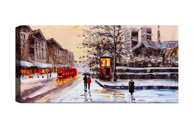 Canvastavla YTY Cities & Countries Flerfärgad - 120x50 cm - Inredning & dekor - Tavlor & konst - Canvastavla